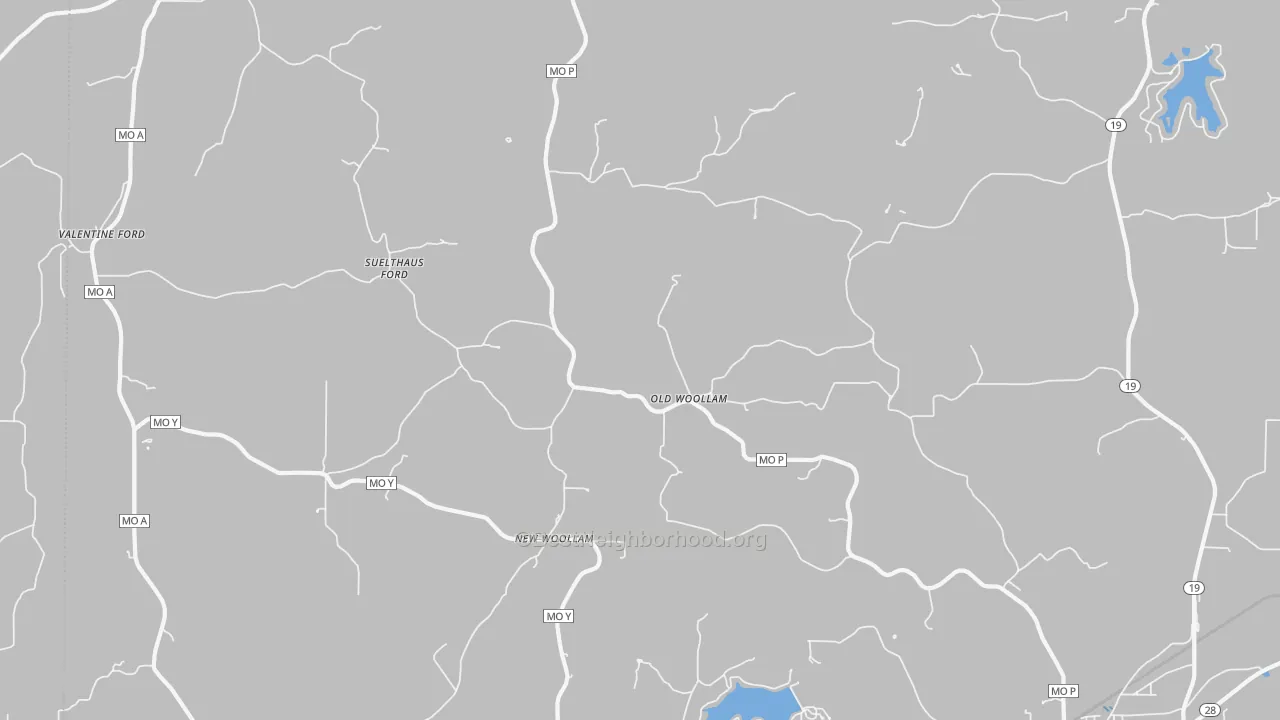 Transit Grade map of Old Woollam, MO