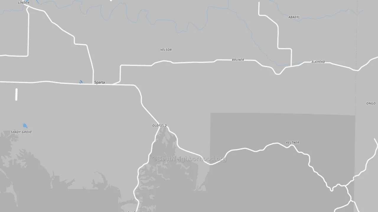 Transit Grade map of Oldfield, MO