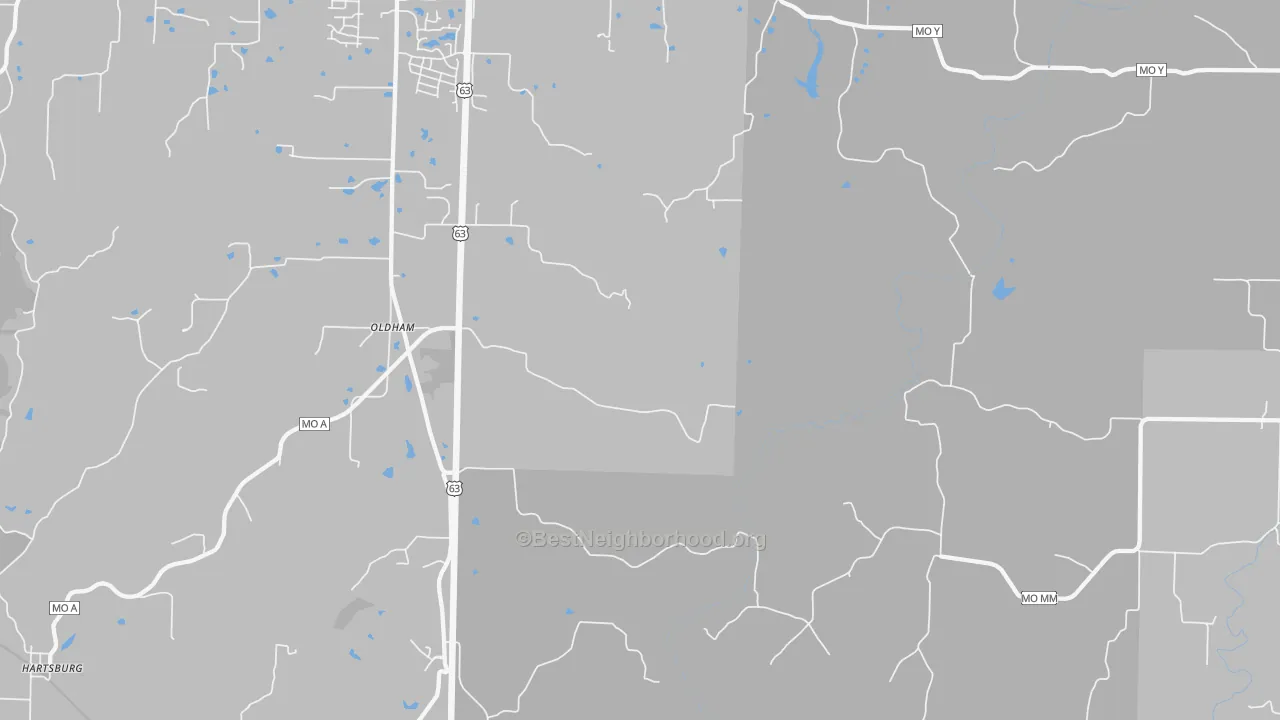 Transit Grade map of Oldham, MO