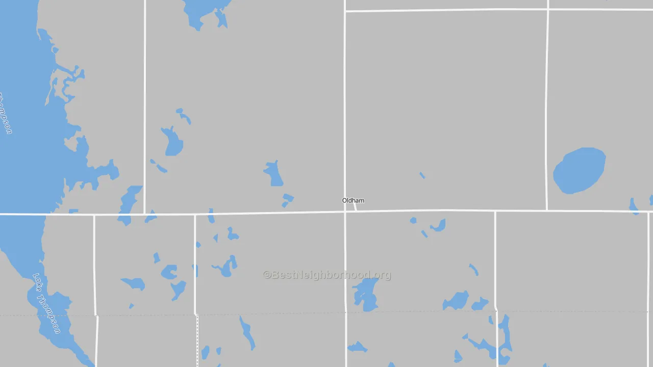 Transit Grade map of Oldham, SD