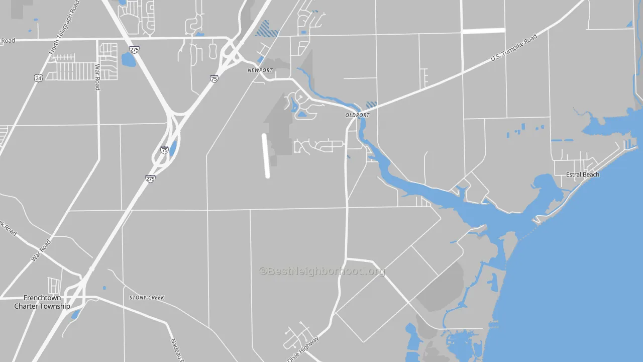 Transit Grade map of Oldport, MI