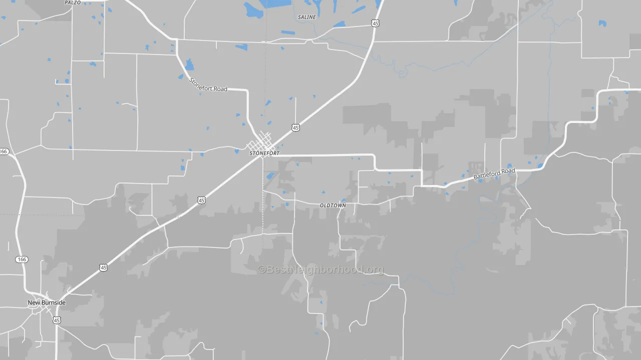 Transit Grade map of Oldtown, IL