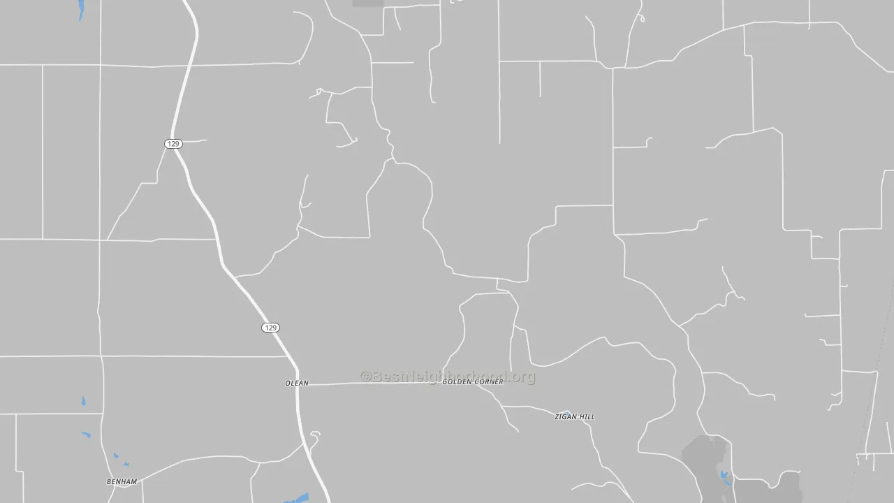Transit Grade map of Olean, IN
