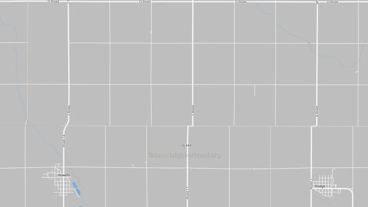 Transit Grade map of Olean, NE