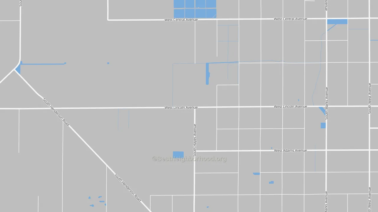 Transit Grade map of Oleander, CA
