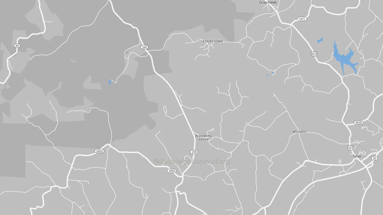 Transit Grade map of Olin, KY