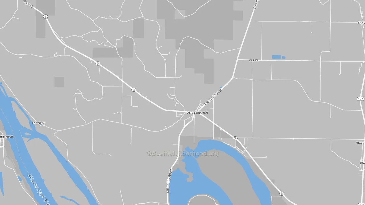 Transit Grade map of Olive Branch, IL
