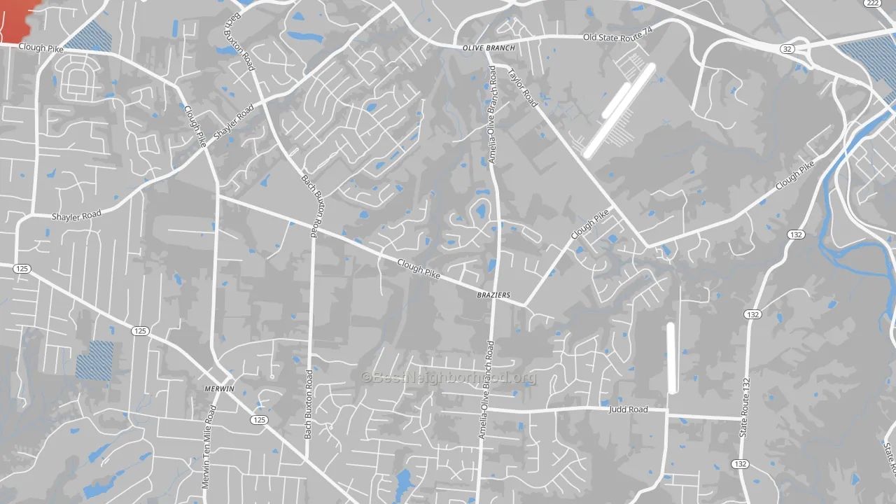 Transit Grade map of Olive Branch, OH