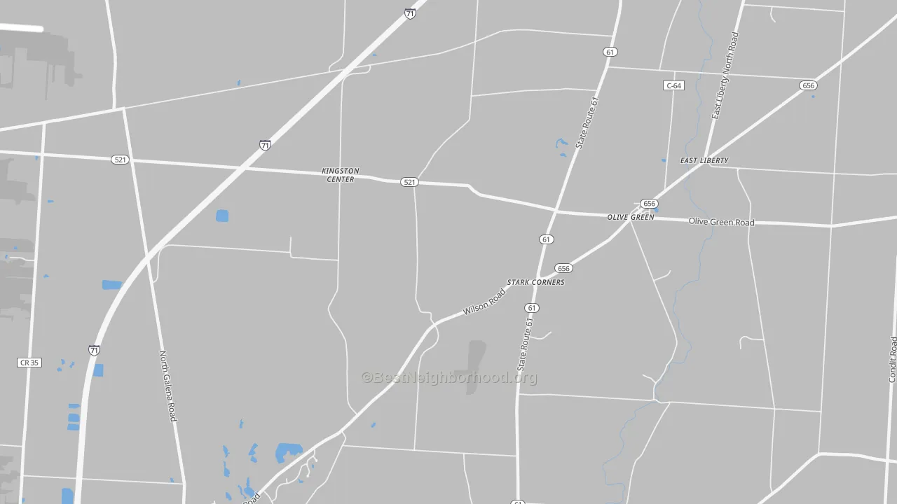 Transit Grade map of Olive Green, OH
