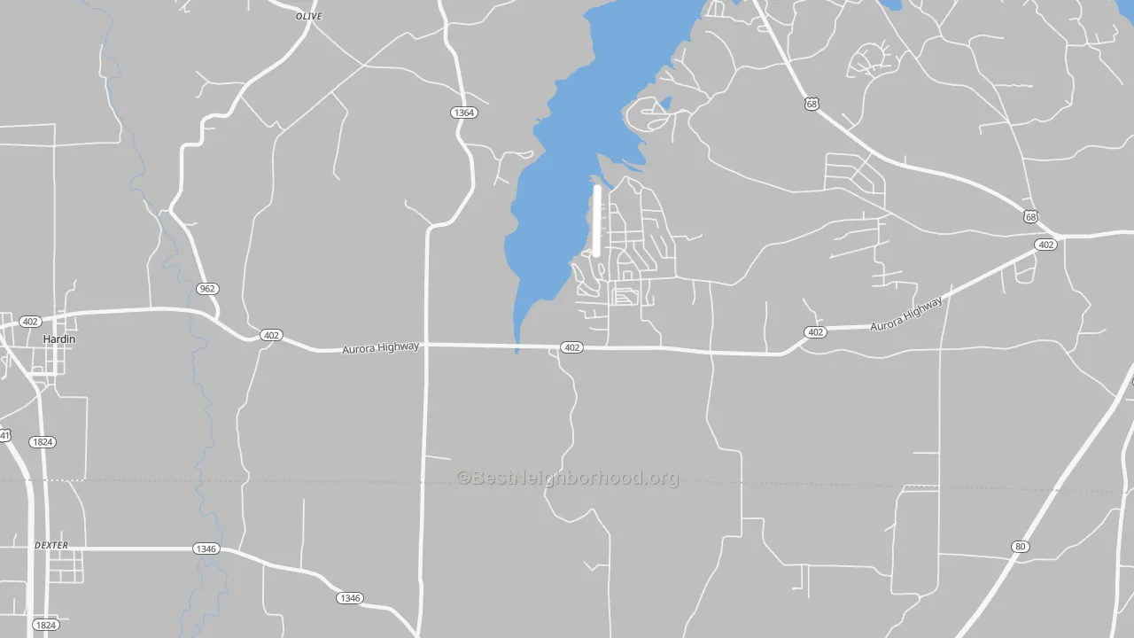 Transit Grade map of Olive, KY