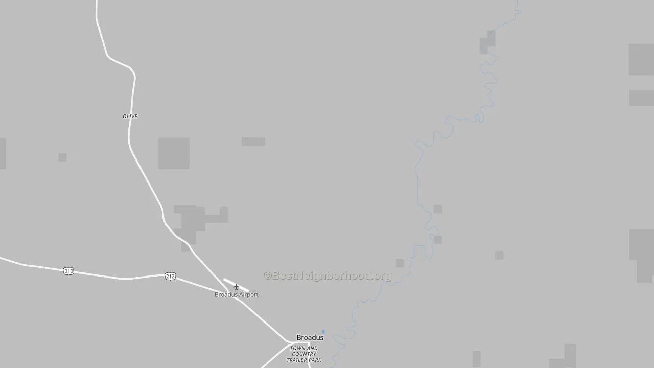 Transit Grade map of Olive, MT