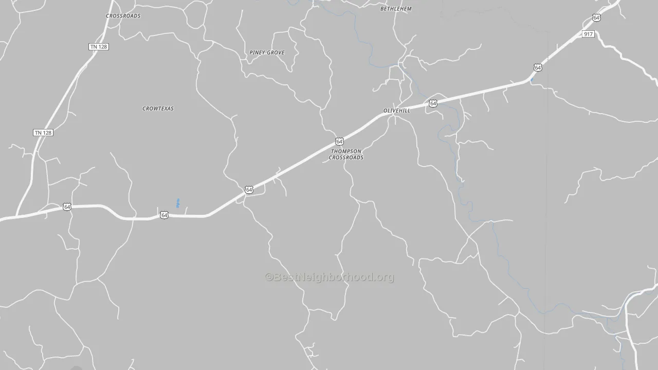Transit Grade map of Olivehill, TN