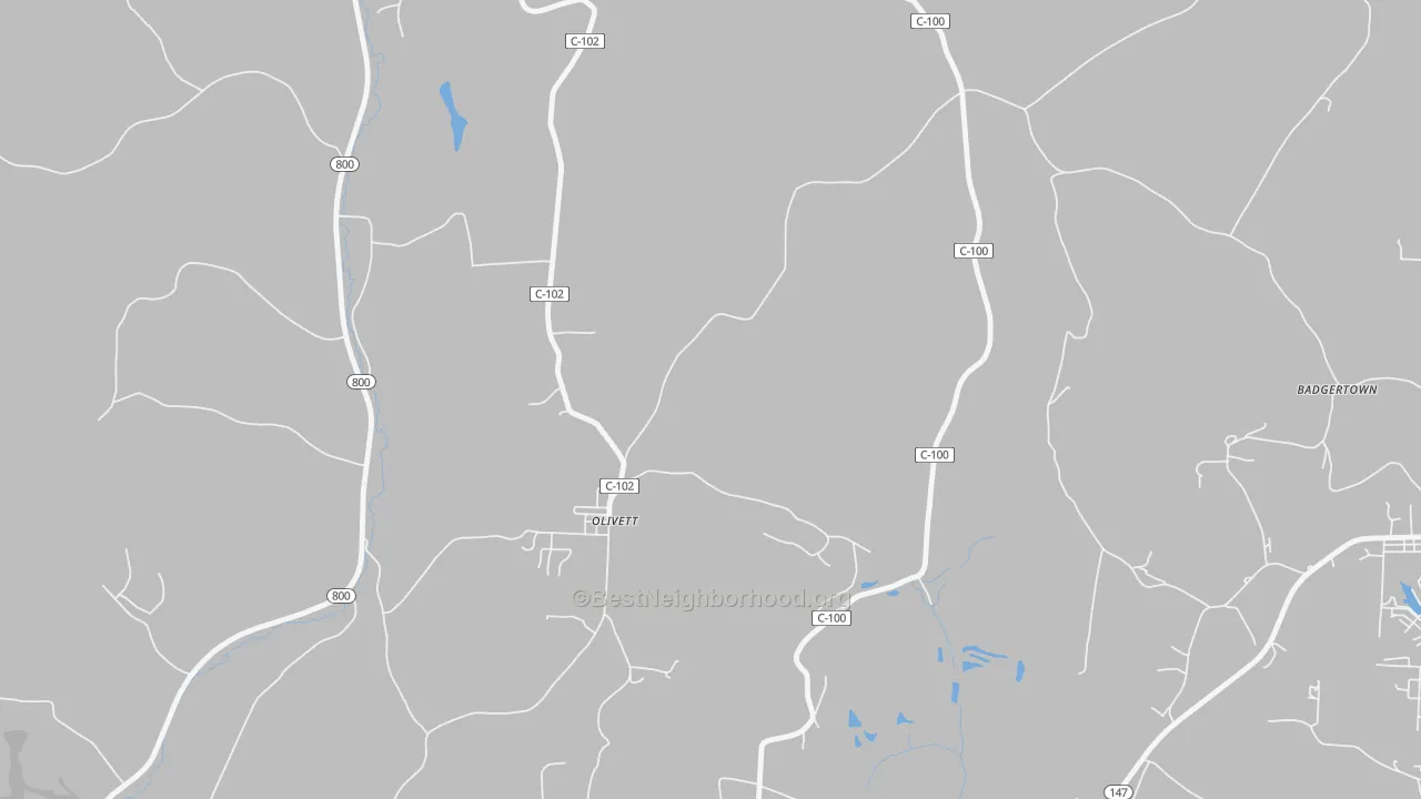 Transit Grade map of Olivett, OH