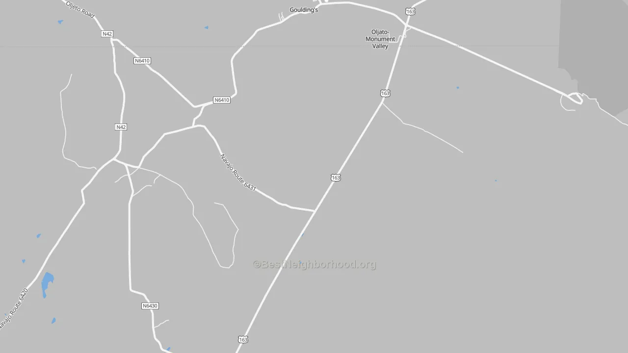 Transit Grade map of Oljato-Monument Valley, AZ