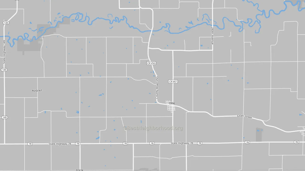 Transit Grade map of Ollie, IA