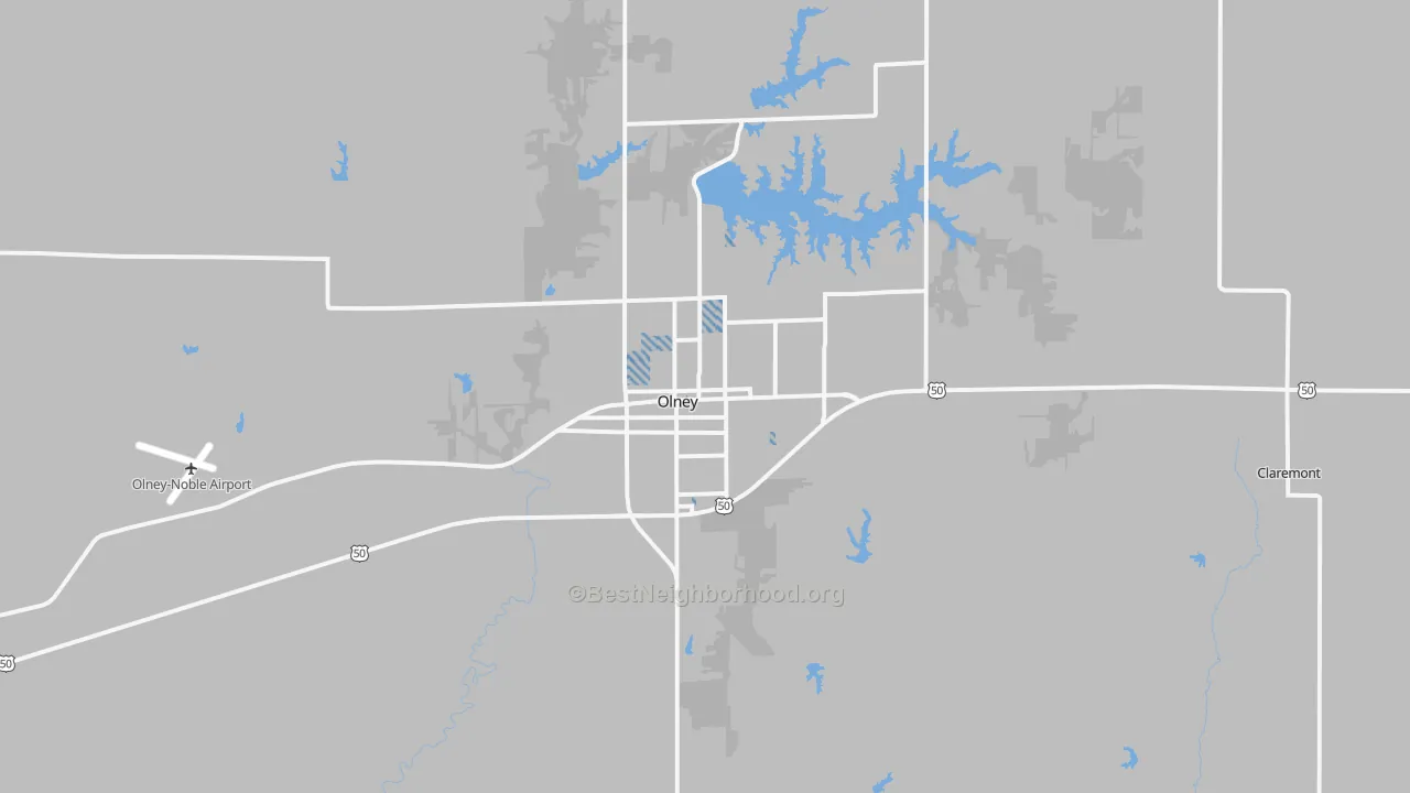 Transit Grade map of Olney, IL