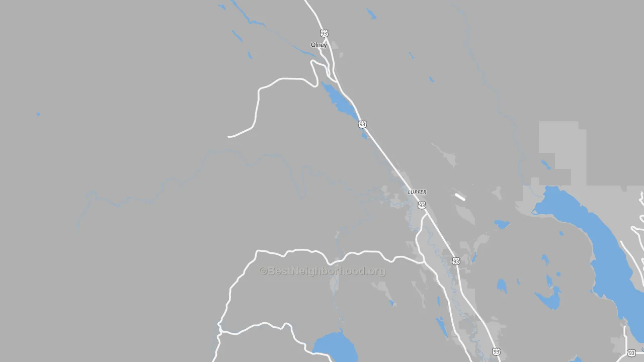 Transit Grade map of Olney, MT