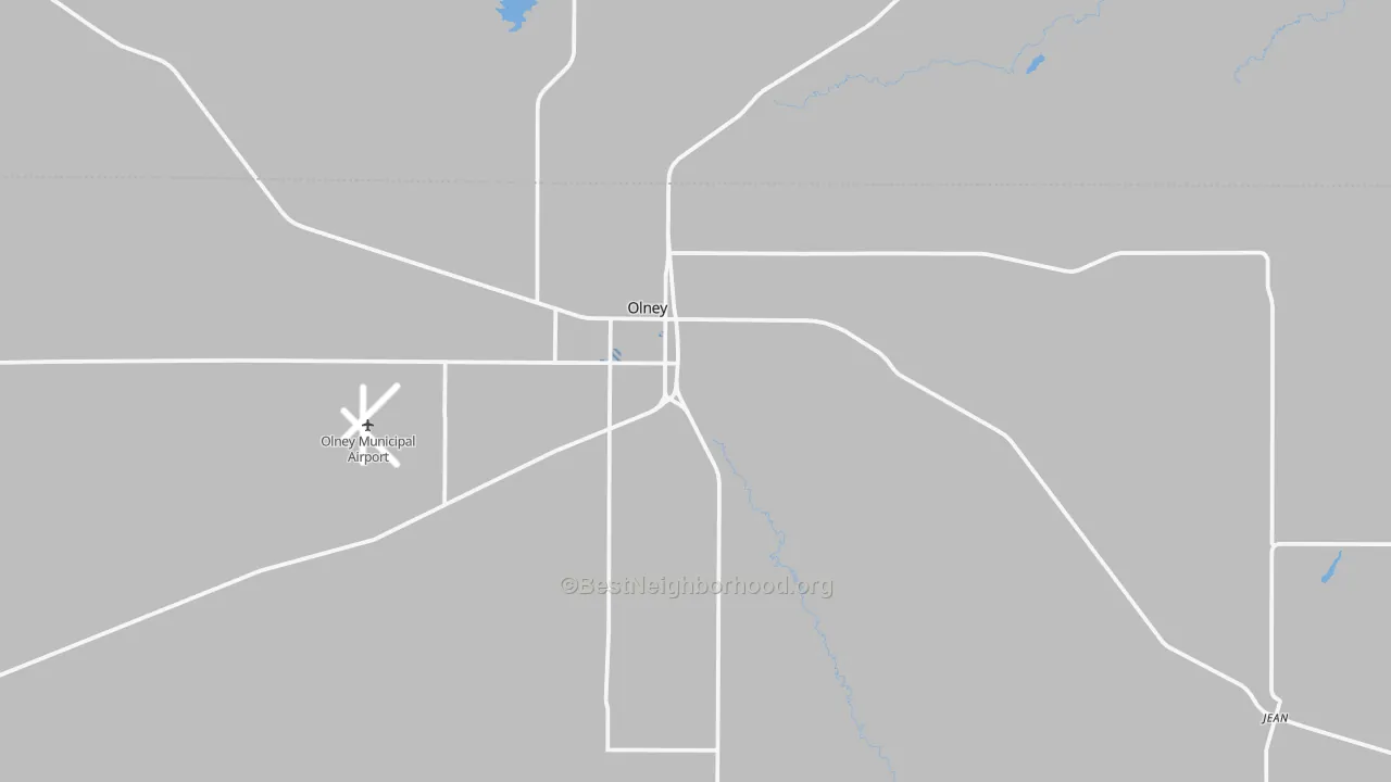 Transit Grade map of Olney, TX