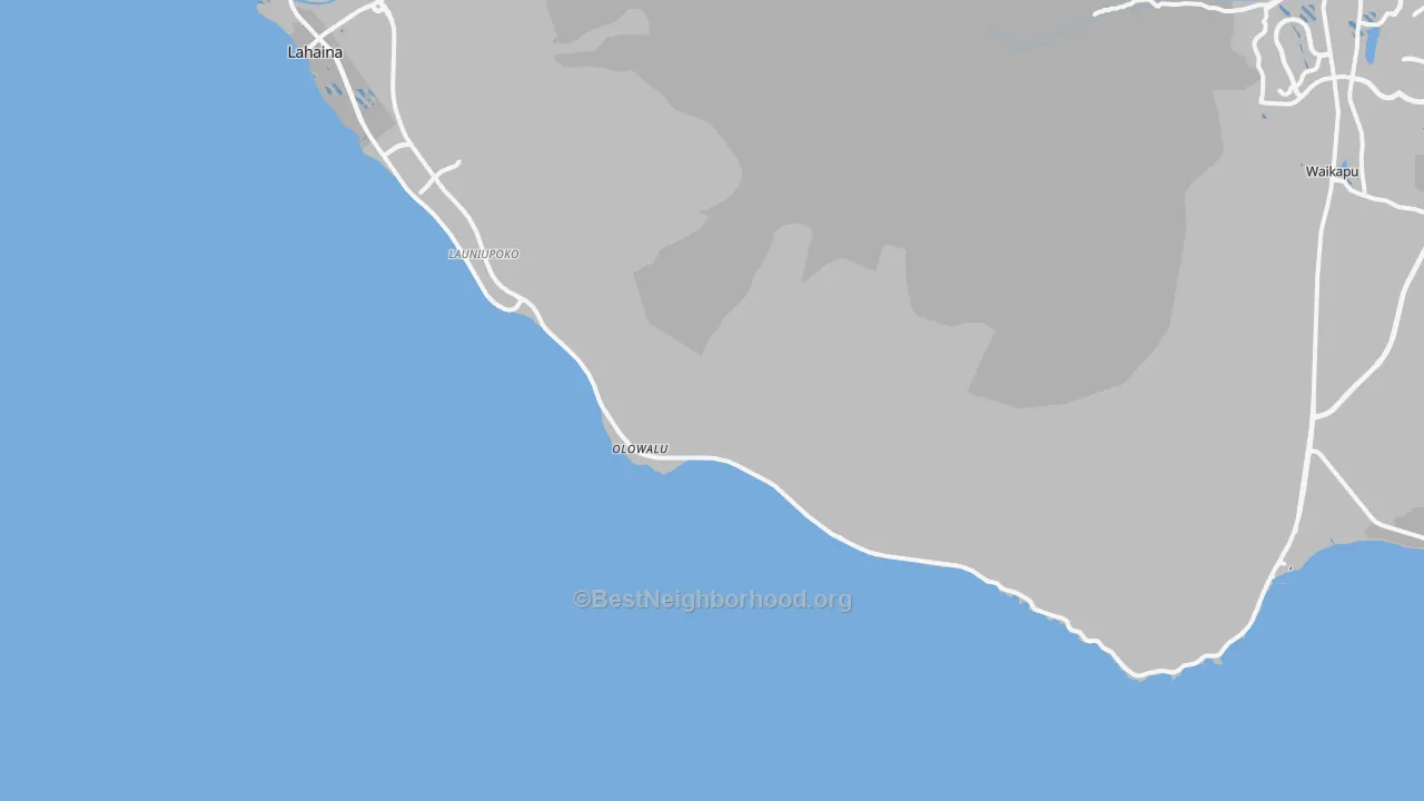 Transit Grade map of Olowalu, HI
