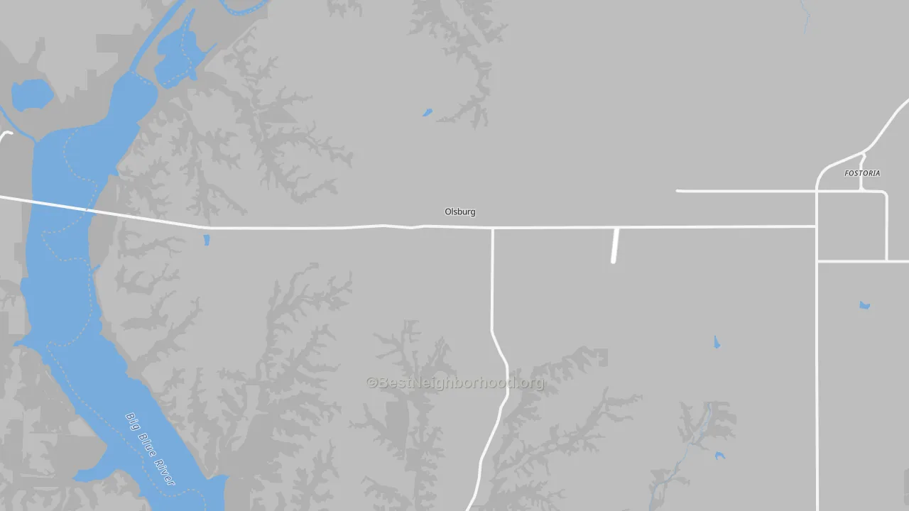 Transit Grade map of Olsburg, KS