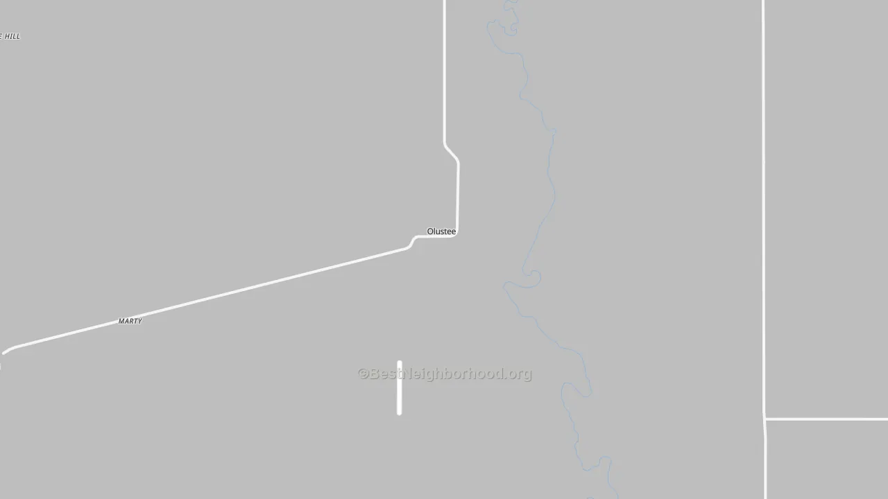 Transit Grade map of Olustee, OK