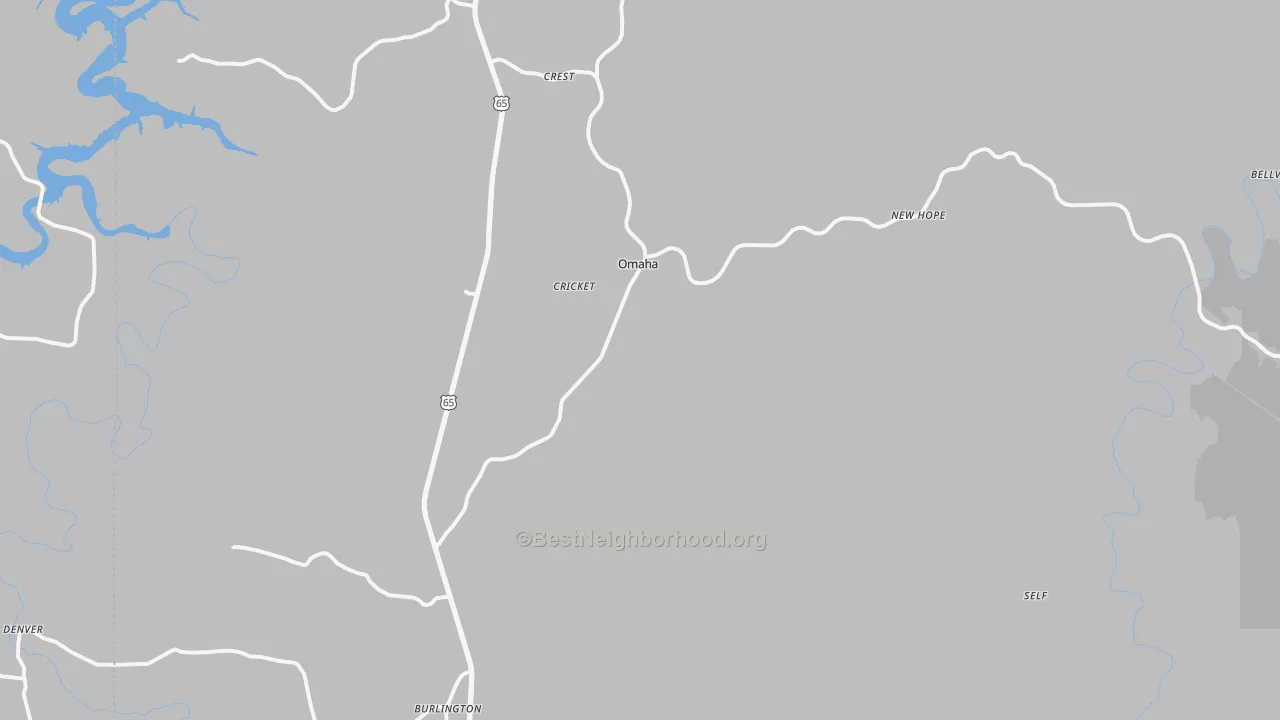Transit Grade map of Omaha, AR