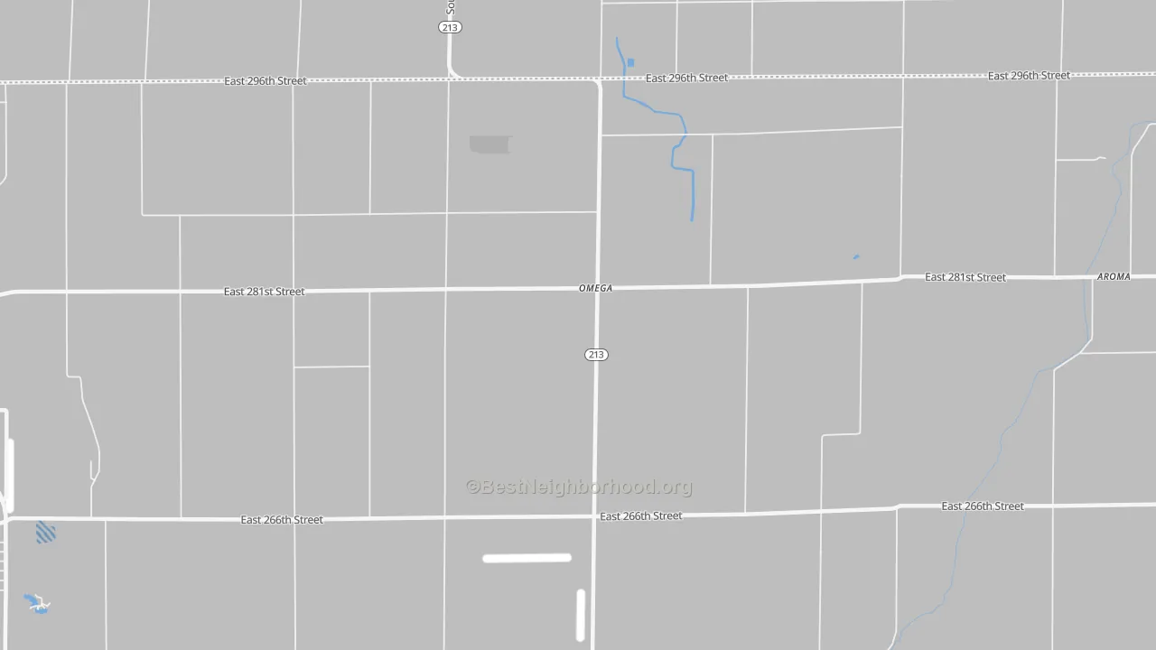 Transit Grade map of Omega, IN