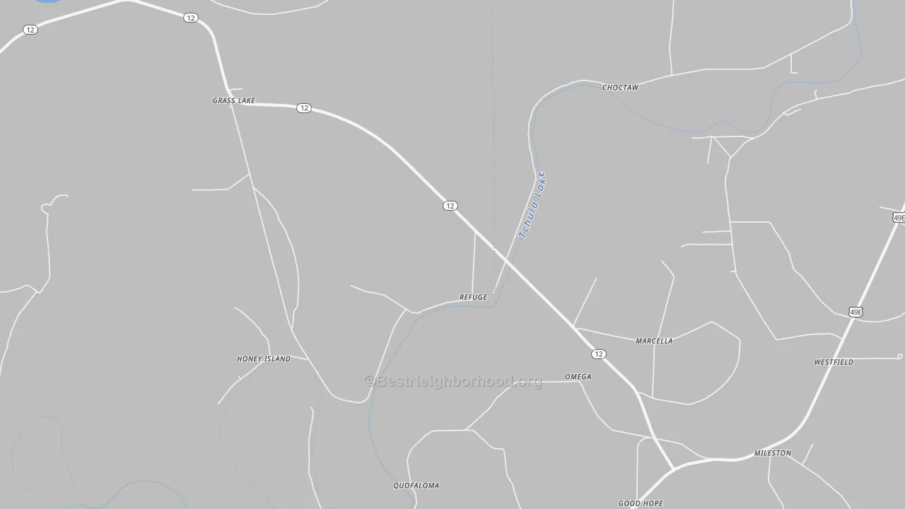 Transit Grade map of Omega, MS