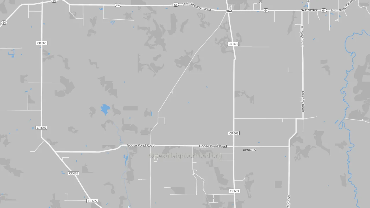 Transit Grade map of Ona, FL