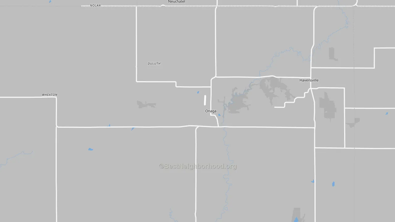 Transit Grade map of Onaga, KS