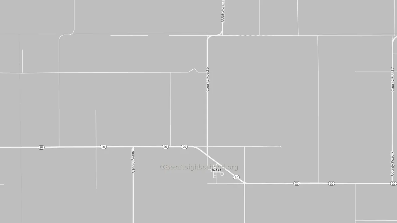 Transit Grade map of Onaka, SD