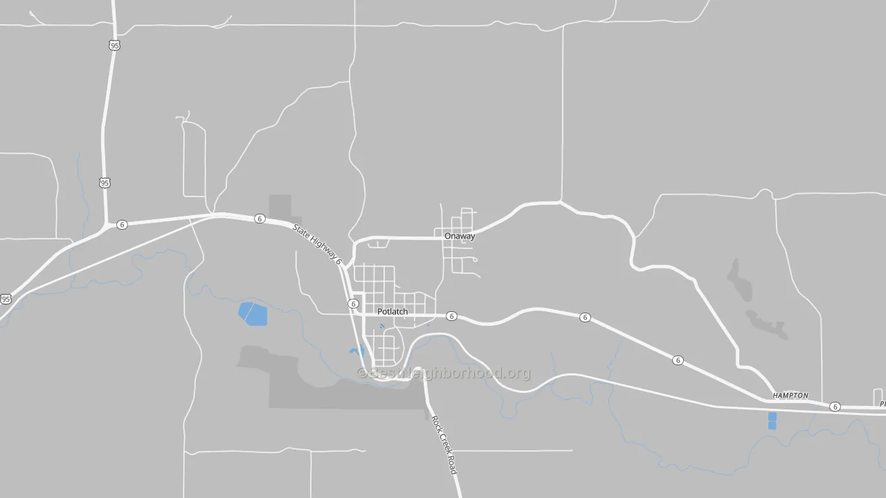 Transit Grade map of Onaway, ID