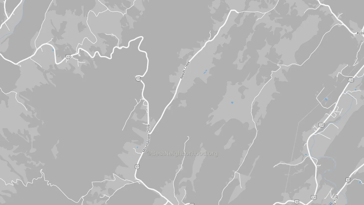 Transit Grade map of Onego, WV