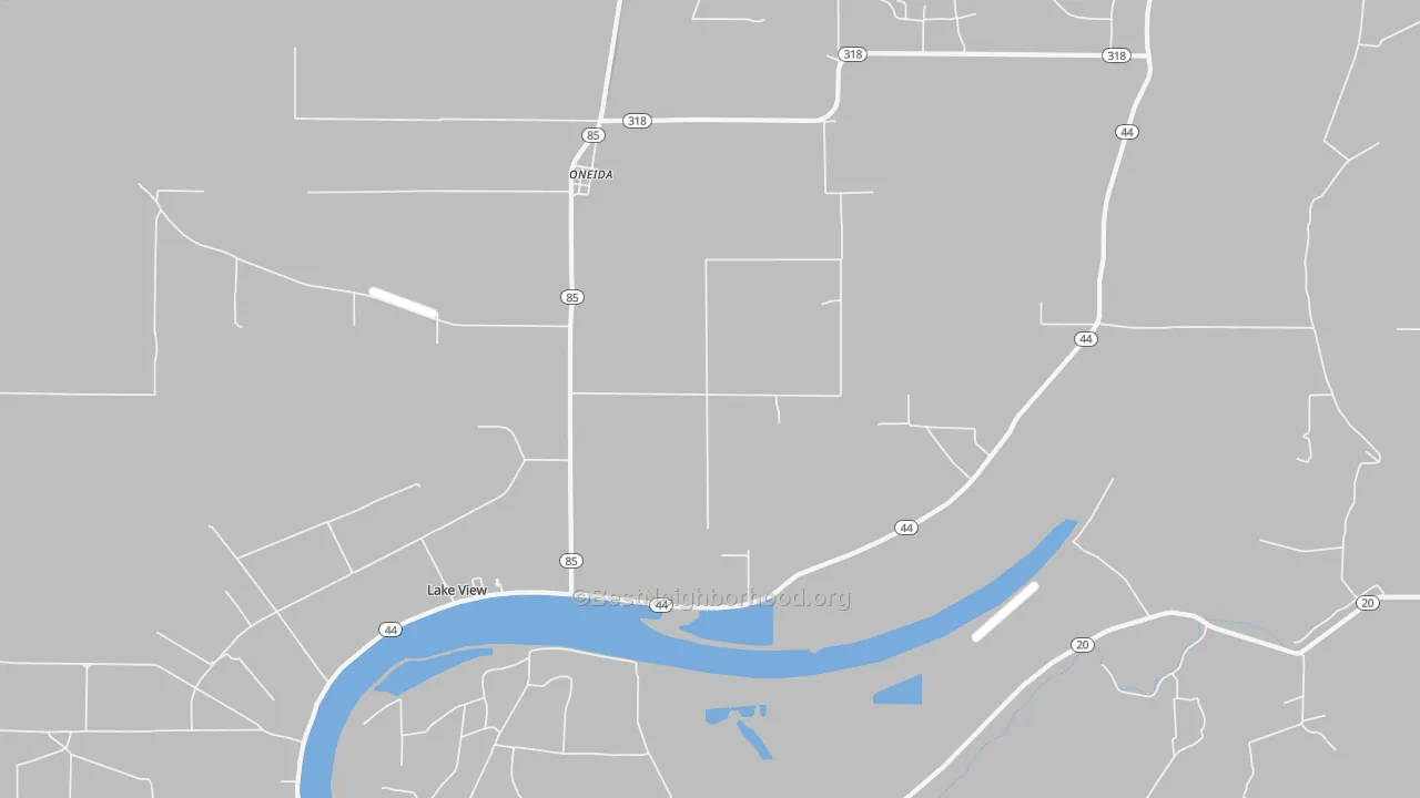 Transit Grade map of Oneida, AR