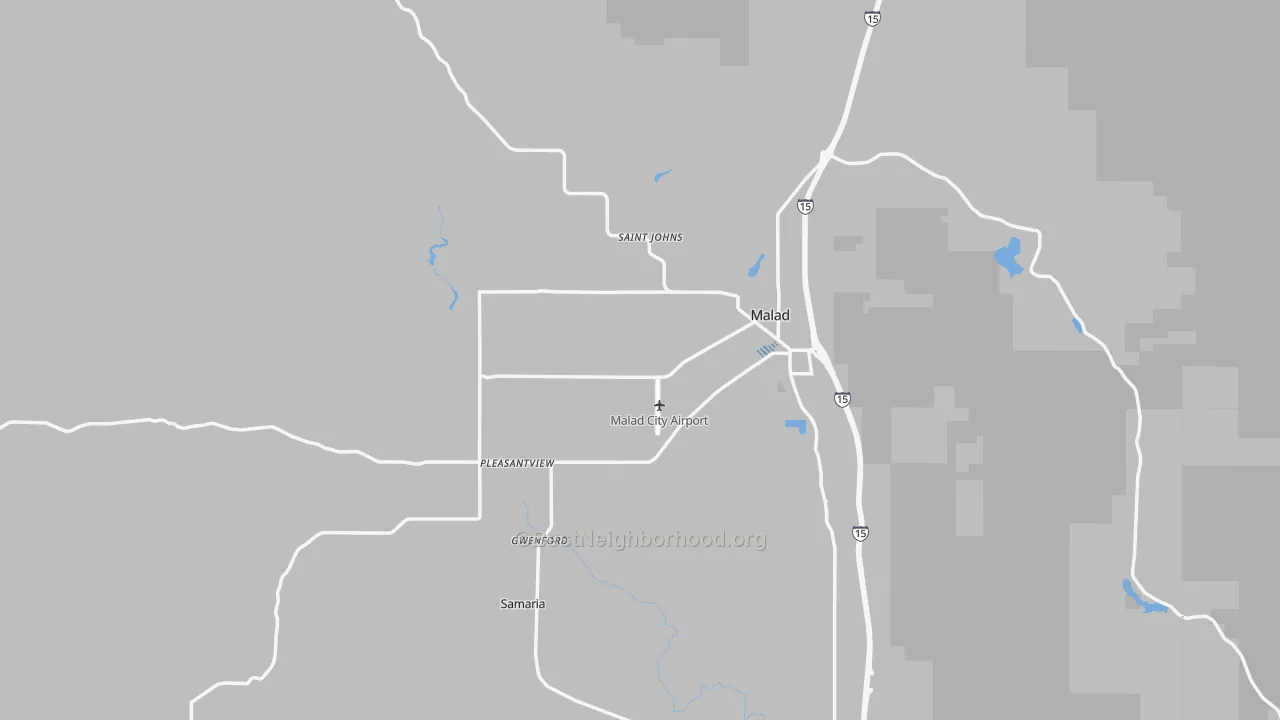 Transit Grade map of Oneida County, ID