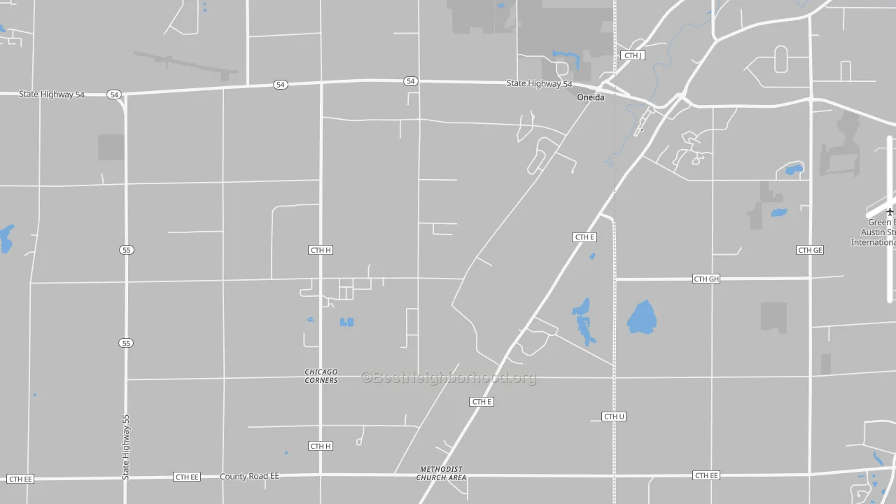 Transit Grade map of Oneida, WI