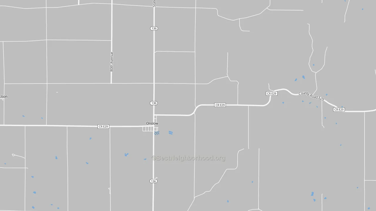 Transit Grade map of Onslow, IA
