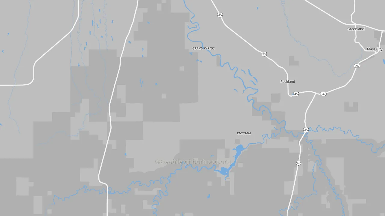 Transit Grade map of Ontonagon County, MI