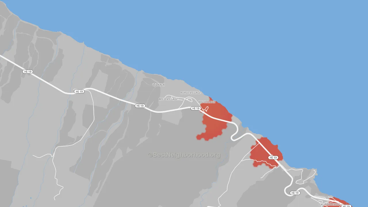 Transit Grade map of Ookala, HI
