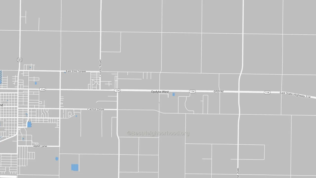 Transit Grade map of Opdyke West, TX
