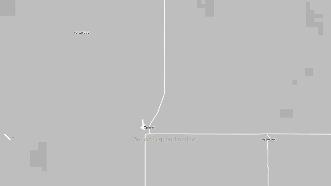 Transit Grade map of Opheim, MT