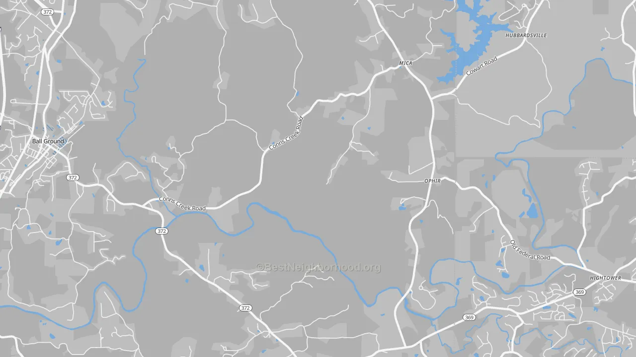 Transit Grade map of Ophir, GA