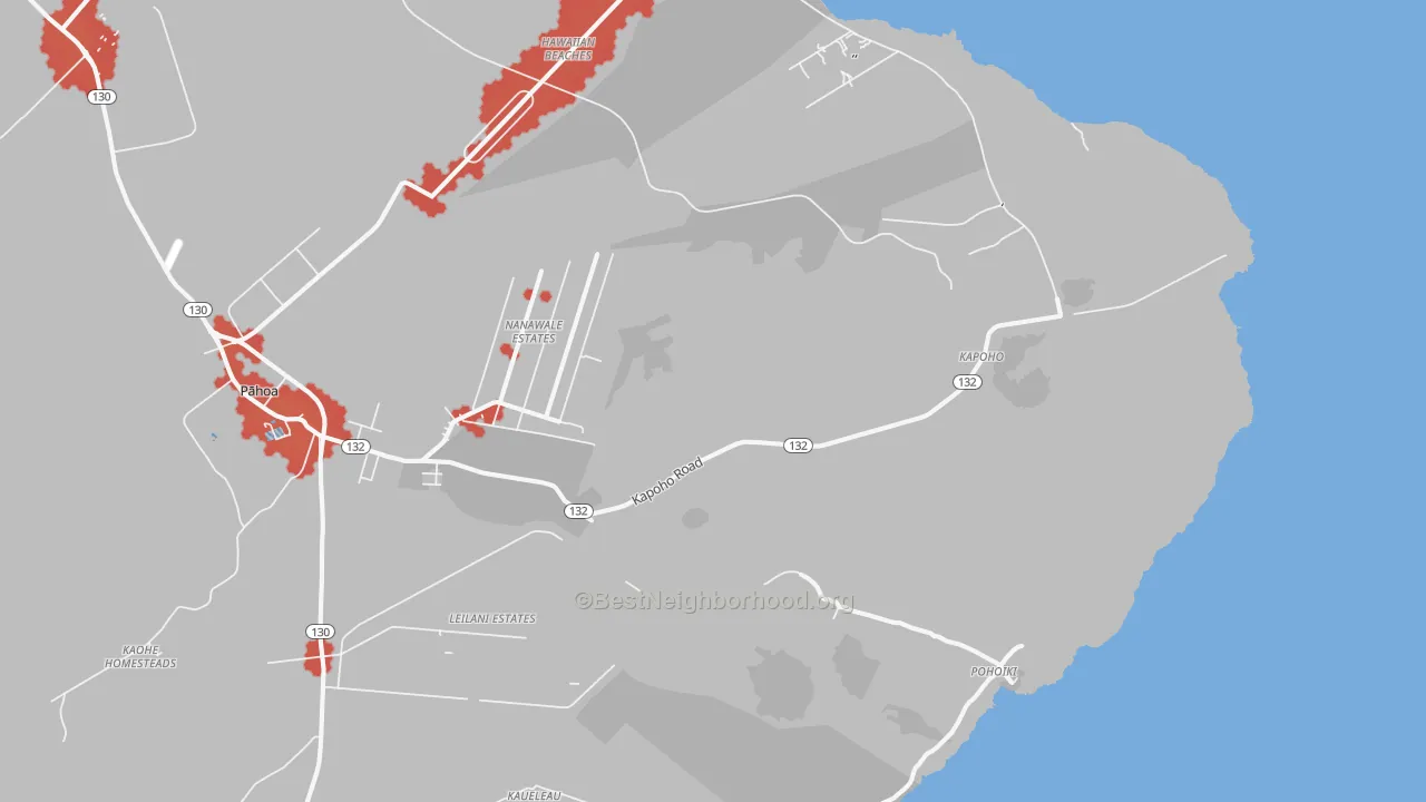 Transit Grade map of Opihikao, HI