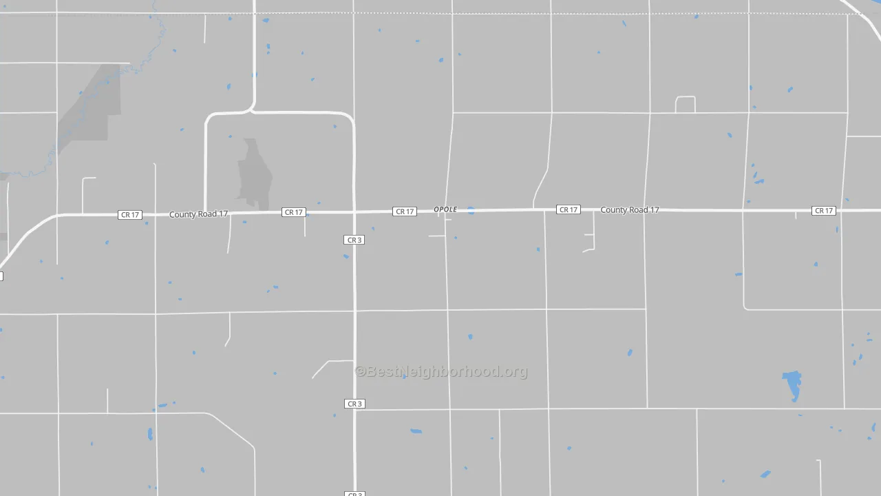 Transit Grade map of Opole, MN