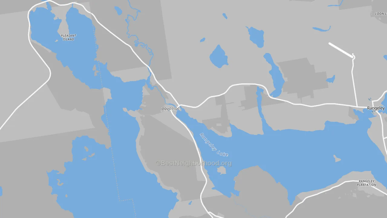 Transit Grade map of Oquossoc, ME