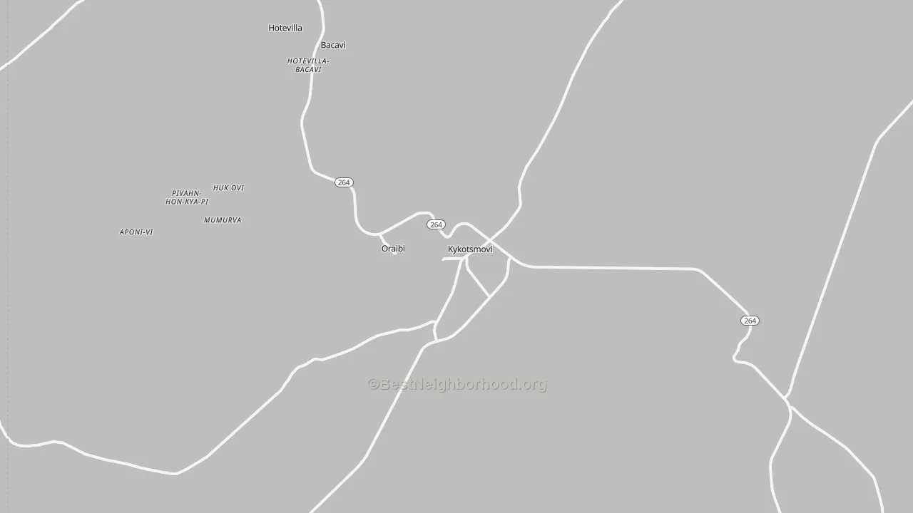 Transit Grade map of Oraibi, AZ