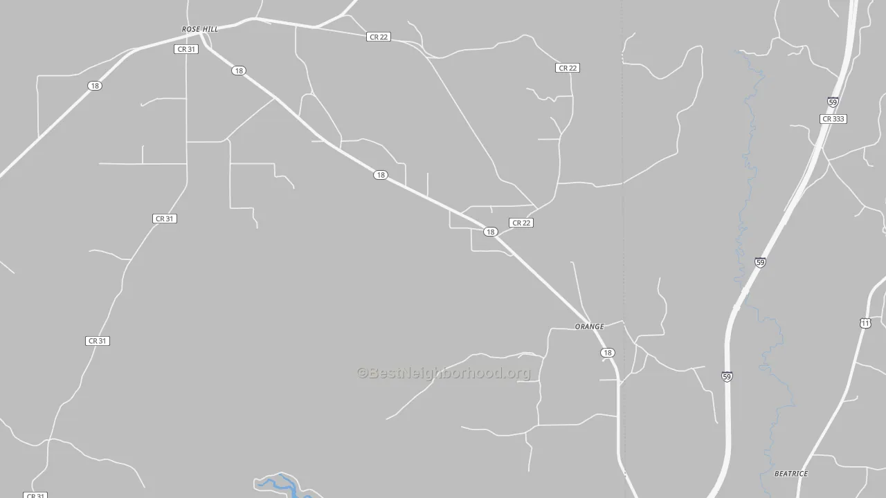 Transit Grade map of Orange, MS