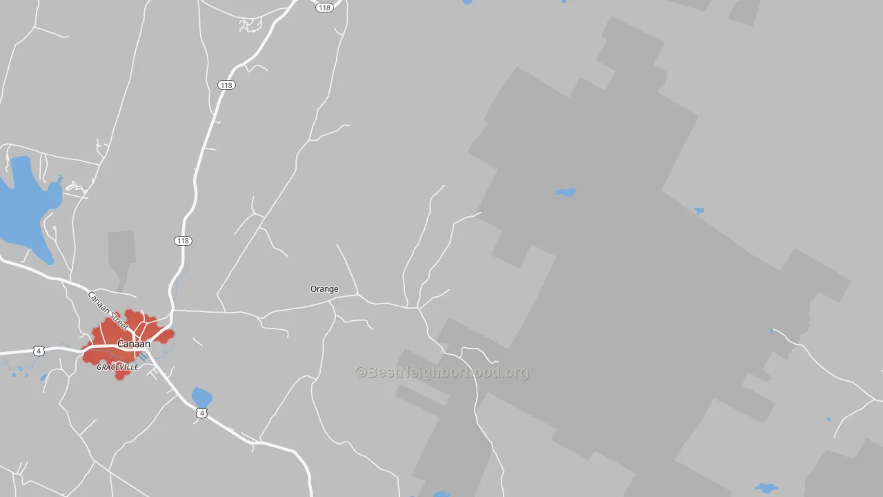 Transit Grade map of Orange, NH