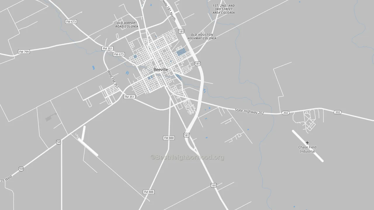 Transit Grade map of Orangedale, TX