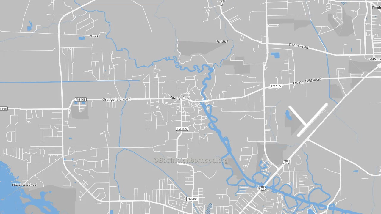 Transit Grade map of Orangefield, TX